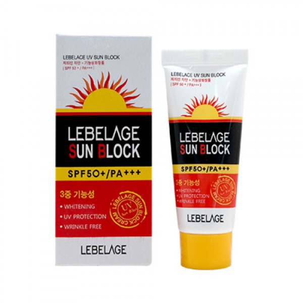 картинка Lebelage Солнцезащитный крем для лица омолаживающий UV Sun Block Spf50+ Pa+++ 30мл-