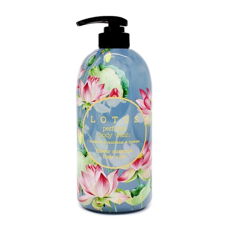 картинка JIGOTT Гель для душа с экстр.голубого лотоса парфюмированный Lotus Perfume Body Wash 750мл
