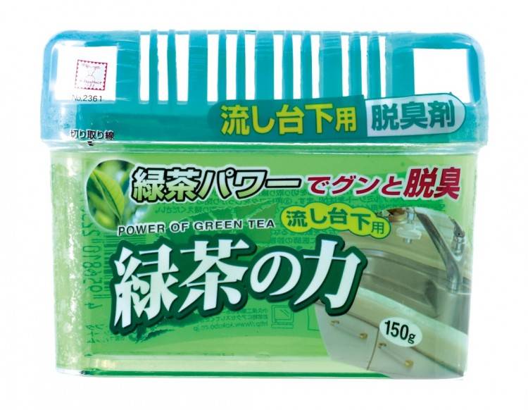 картинка Kokubo Дезодорант-поглотитель непр.запахов под раковину зеленый чай Deodorant Power Of Green Tea-