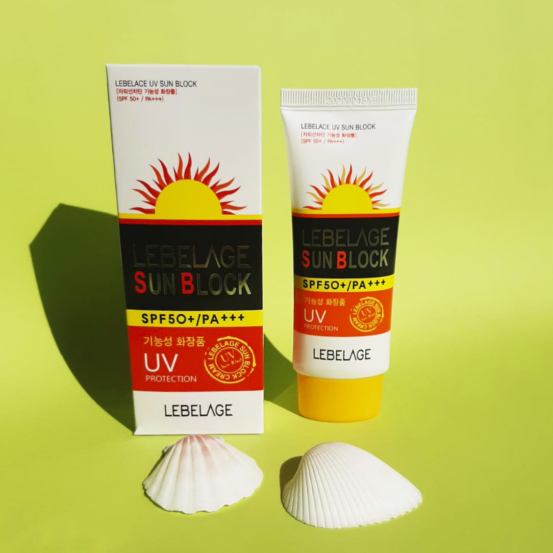 картинка Lebelage Солнцезащитный крем для лица омолаживающий UV Sun Block Spf50+ Pa+++ 70мл-