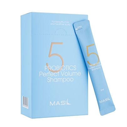 картинка Masil Шампунь для объема волос с пробиотиками 5 Probiotics Perfect Volume Shampoo Stick Pouch 8мл