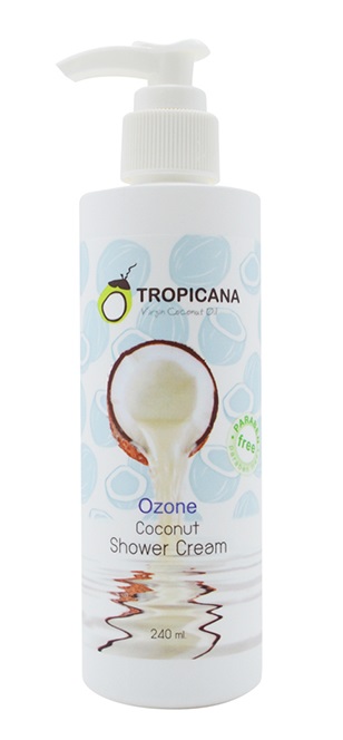 картинка Tropicana Крем для душа освежающий с кокосовым маслом Ozone Coconut Shower Cream 240мл-