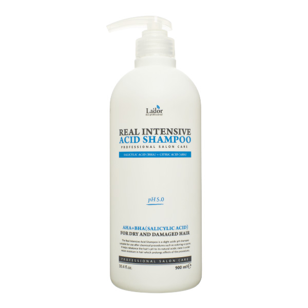 картинка Lador Шампунь для сухих и поврежденных волос с кислотами Real Intensive Acid Shampoo 900мл