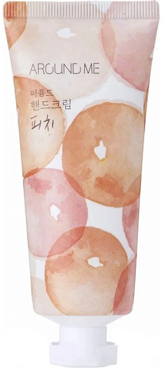 картинка Welcos Крем для питания рук с экстрактом персика Around Me Perfumed Hand Cream Peach 60гр