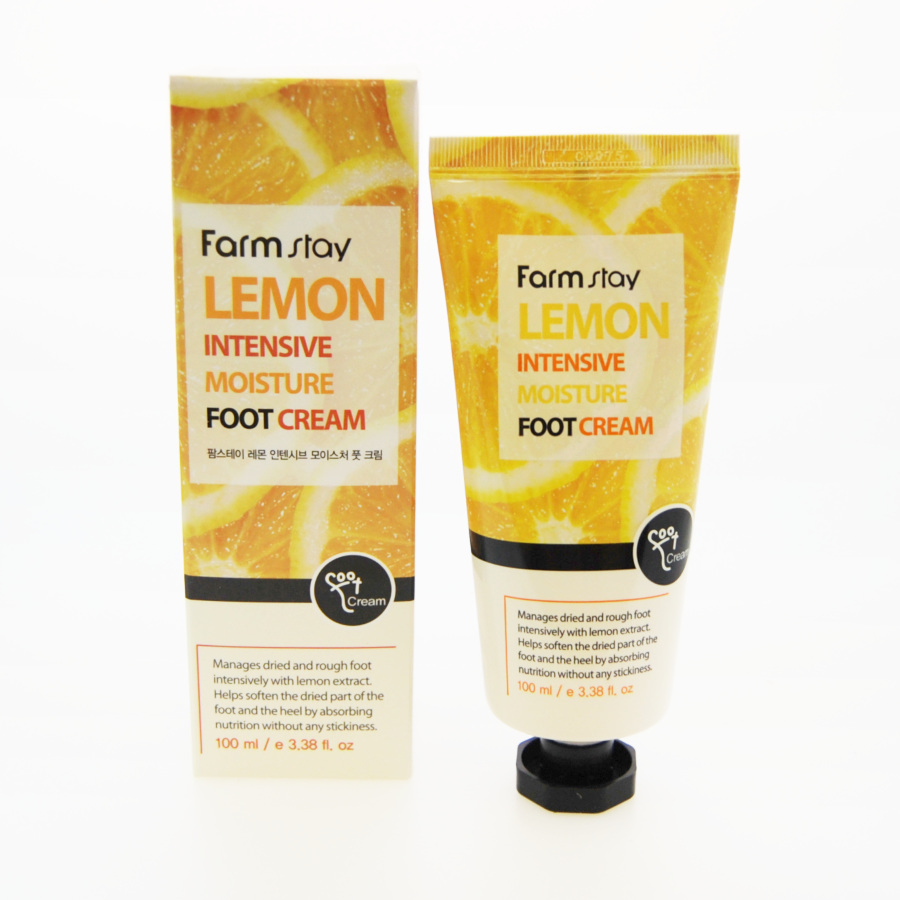 картинка FarmStay Крем для ног увлажняющий с экстрактом лимона Lemon Intensive Moisture Foot Cream 100гр
