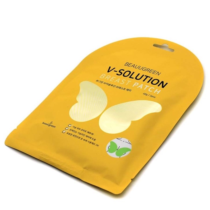 картинка BeauuGreen Гидрогелевая маска для придания упругости бюста V-Solution Breast Patch 40гр+