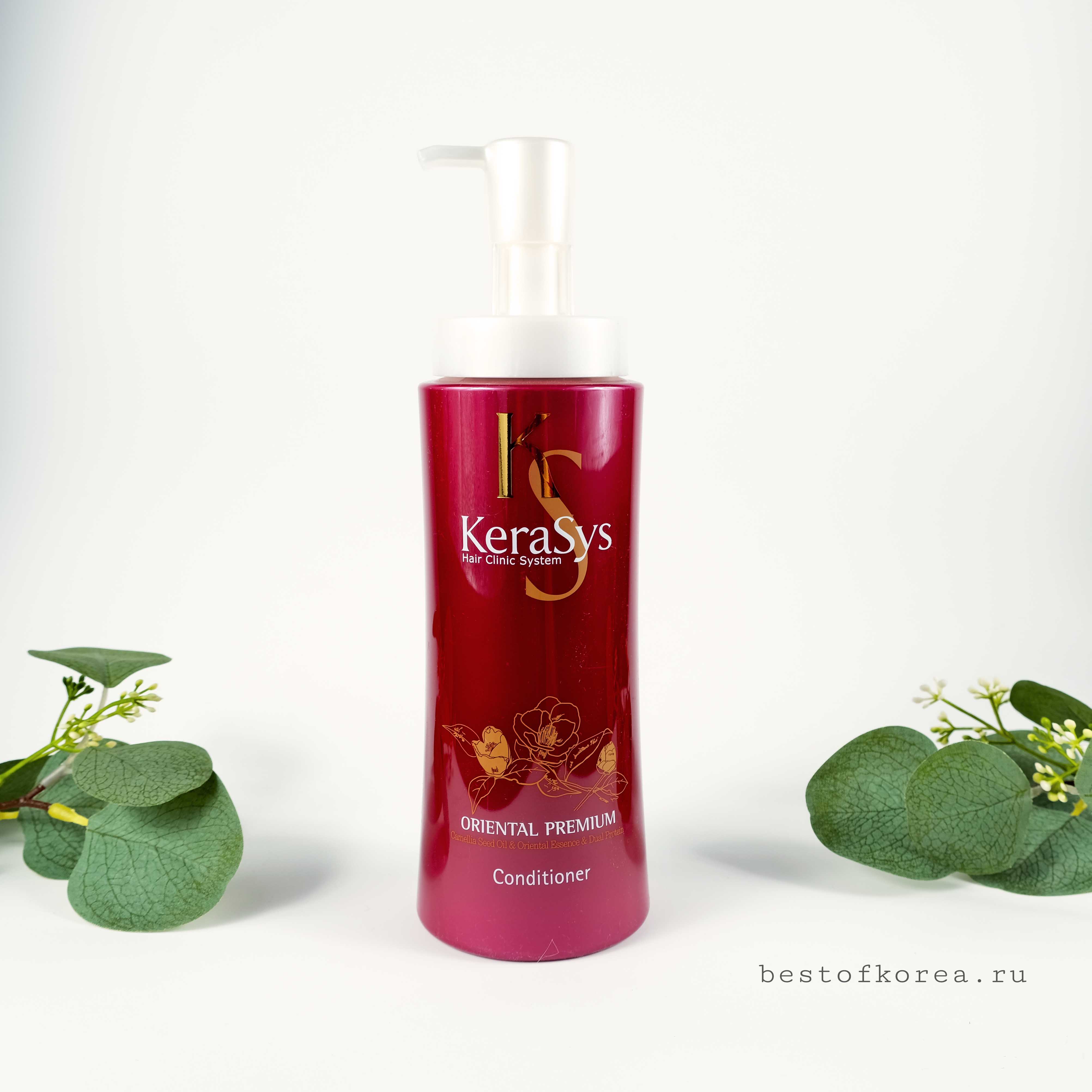 картинка Kerasys Кондиционер для волос с маслом камелии и кератином Oriental Premium Conditioner 470мл