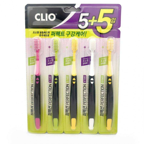 картинка Clio Зубная щетка с уголным порошком и ультратонкими щетинками Perfection Toothbrush