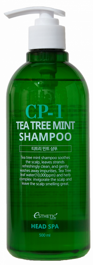 картинка Esthetic House Шампунь успокаивающий с чайным деревом и мятой CP-1 Tea Tree Mint Shampoo 500мл