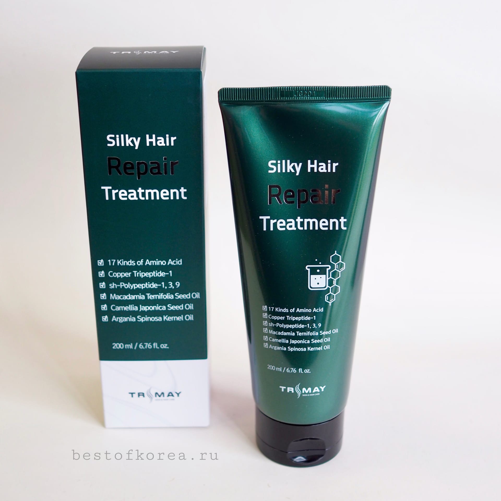 картинка TRIMAY Бальзам-маска для укрепления и роста волос Silky Hair Repair Treatment 200мл