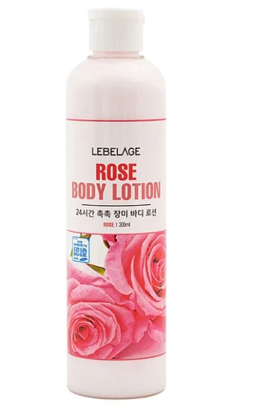 картинка Lebelage Лосьон для тела питательный с экстрактом розы Rose Body Lotion 300мл+