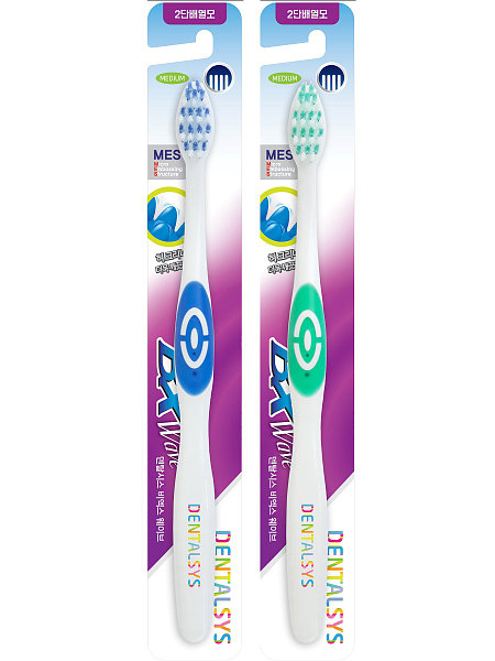 картинка Kerasys Зубная щетка средней жесткости Dentalsys BX Wave Toothbrush