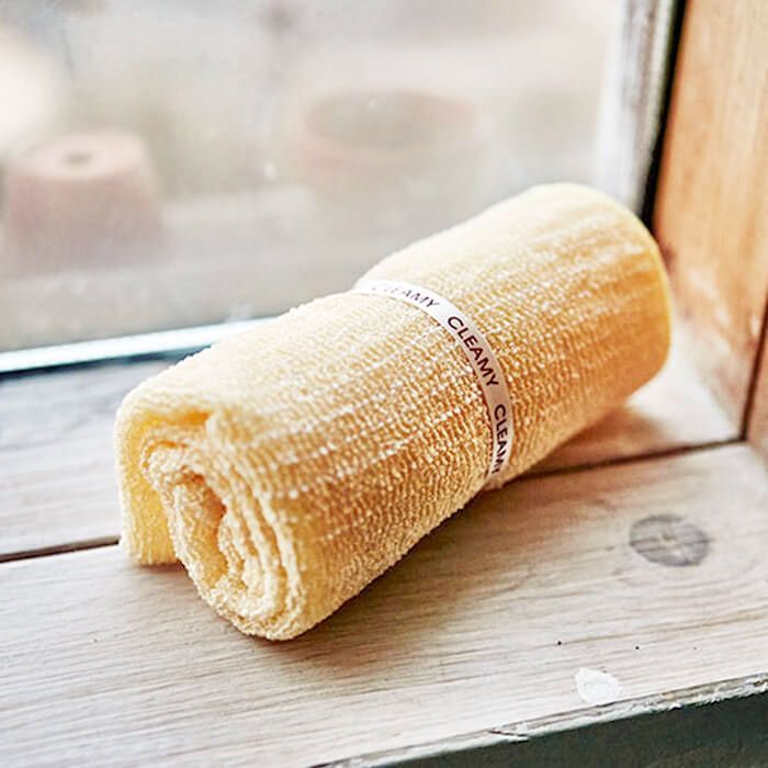 картинка Sungbo Cleamy Мочалка для душа мягкая жесткость Eco Corn Shower Towel 25см*100см 1шт