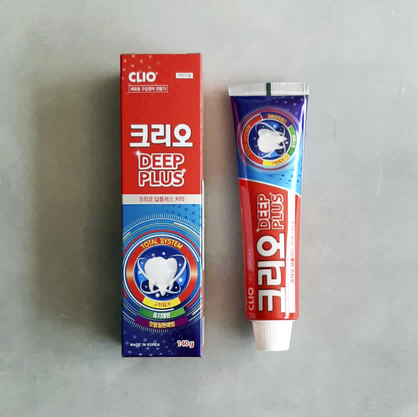 картинка Clio Зубная паста универсальная для всей семьи Deep Plus Toothpaste 140гр