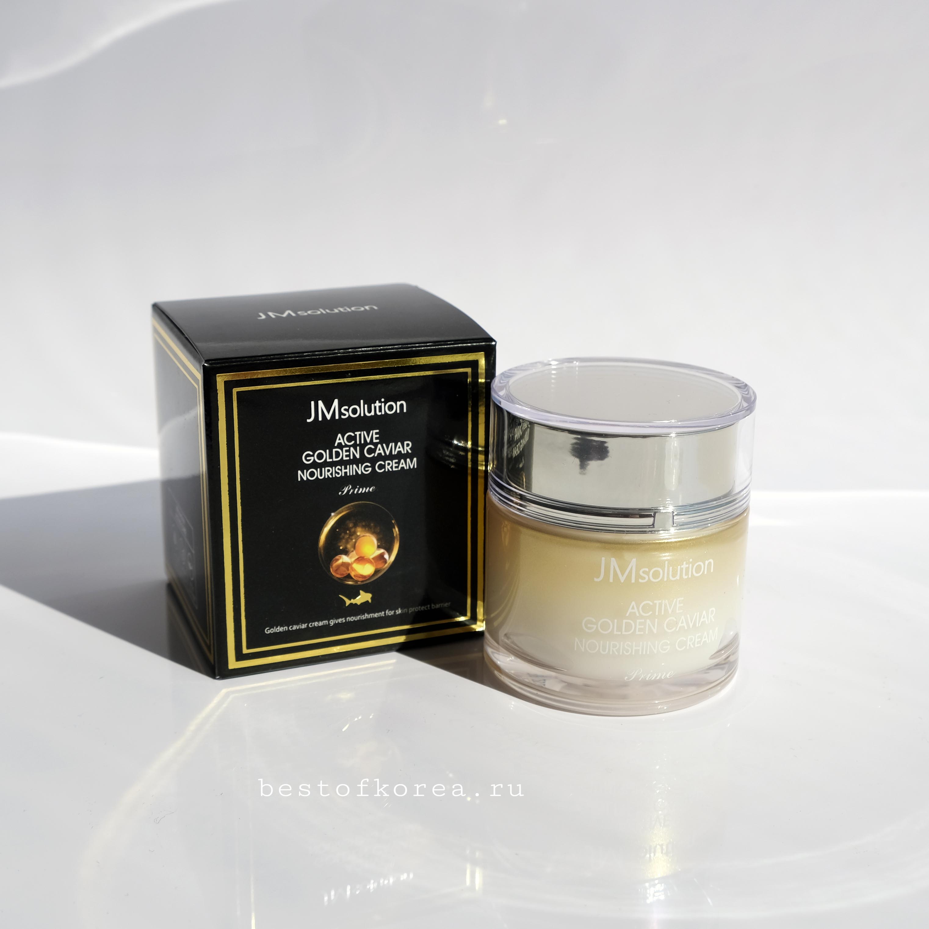 картинка JMsolution Крем с экстрактом икры и коллоидным золотом Active Golden Caviar Nourshing Cream 60мл