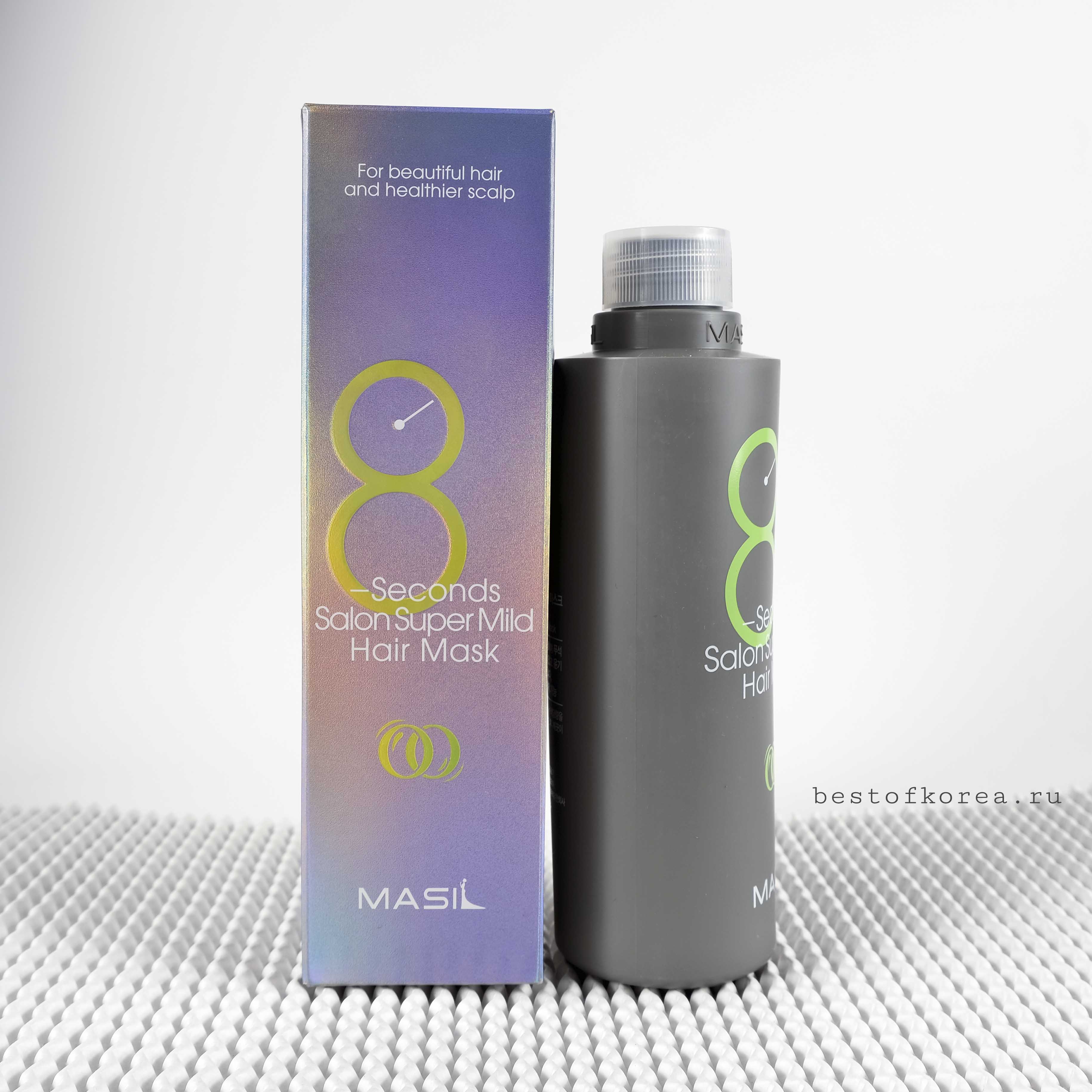 картинка Masil Маска для восстановления ослабленных волос 8 Second Salon Super Mild Hair Mask 200мл
