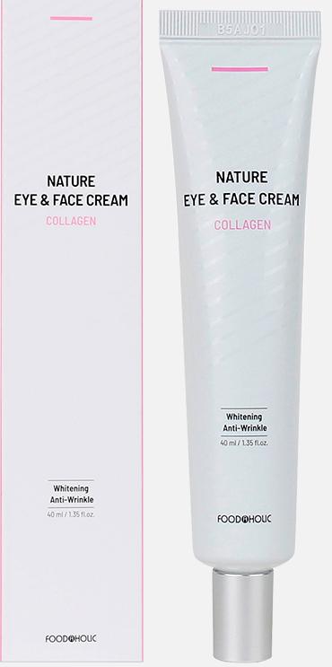картинка Belove Food@Holic Крем для кожи вокруг глаз и лица с коллагеном Nature Collagen Eye&Face Cream 40мл