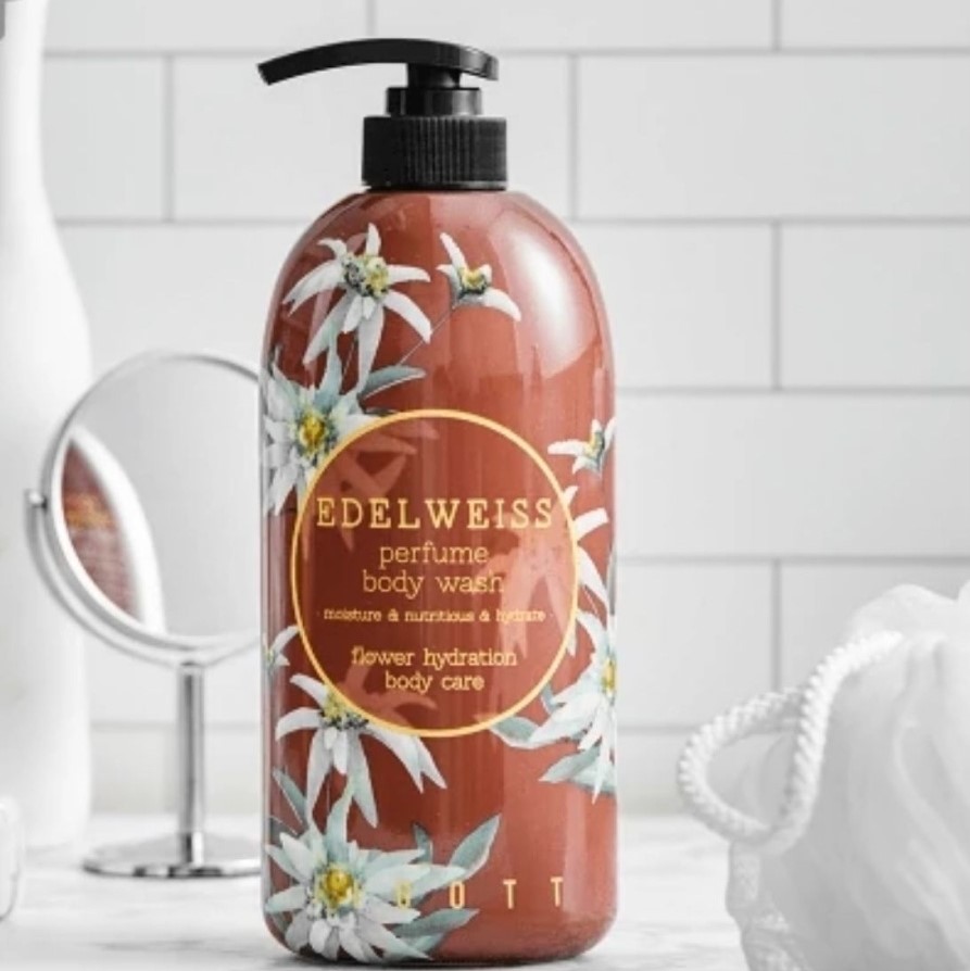 картинка JIGOTT Гель для душа с экстр.эдельвейса парфюмированный Edelweiss Perfume Body Wash 750мл