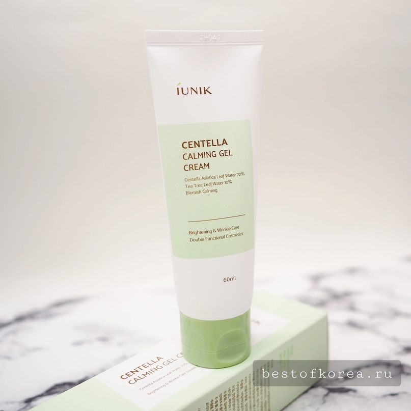 картинка IUNIK Крем-гель для лица с экстрактом центеллы Centella Calming Gel Cream 60мл