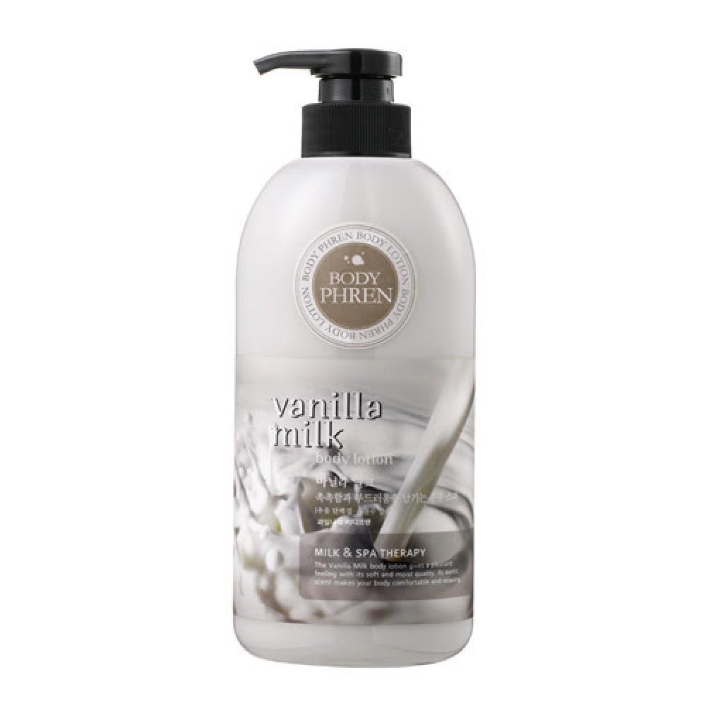 картинка Welcos Гель для душа увлажняющий молочно-ванильный Body Phren Shower Gel Vanilla Milk 730мл