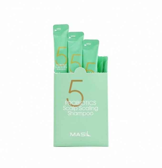 картинка Masil Шампунь для глубокого очищения кожи головы 5 Probiotics Scalp Scaling Shampoo 8мл