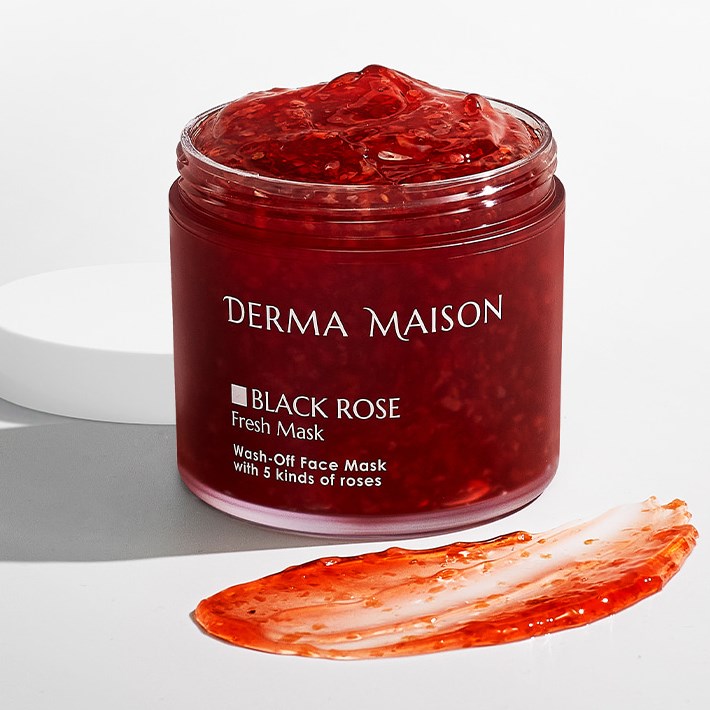 картинка MEDI-PEEL Тонизирующая маска с экстрактом розы и комплексом ферментов Derma Maison Black Rose 230гр-
