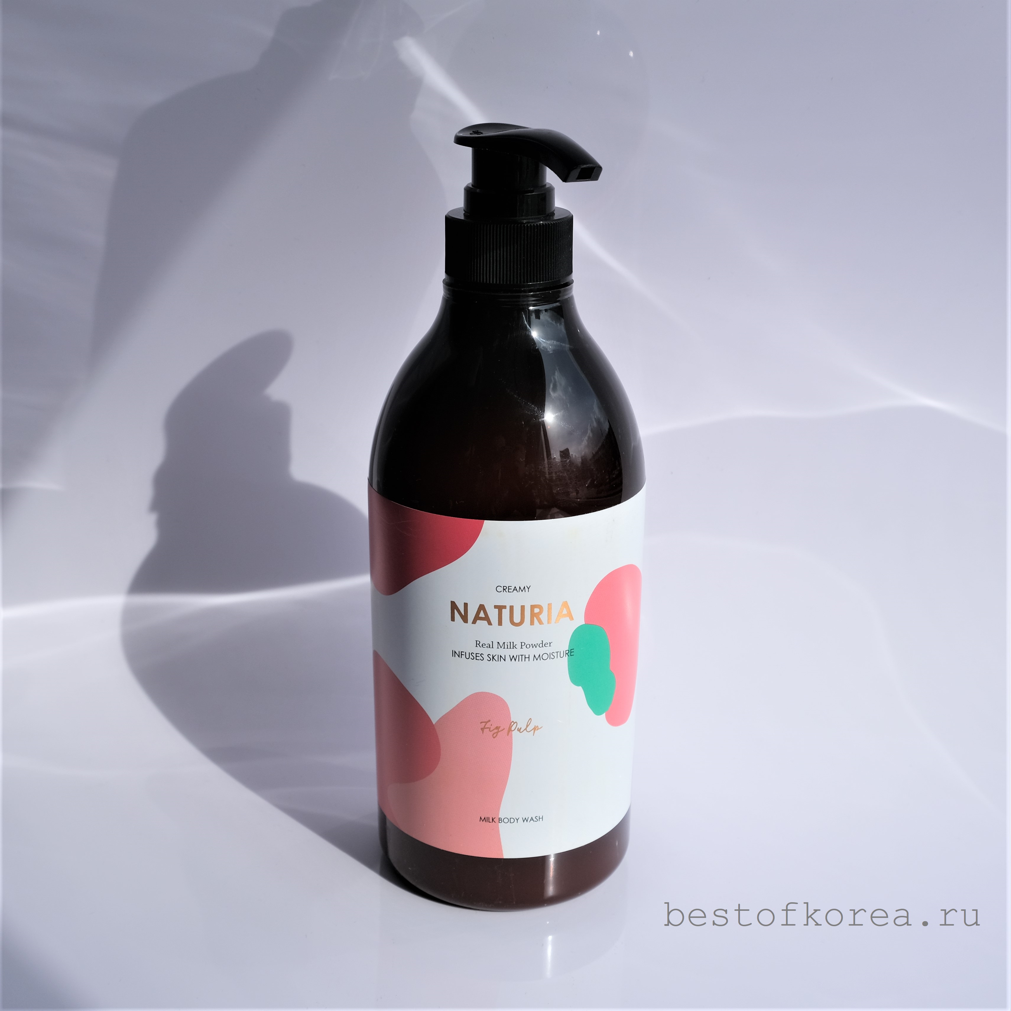 картинка NATURIA Гель для душа с ароматом инжира Creamy Milk Body Wash Fig Pulp 750мл