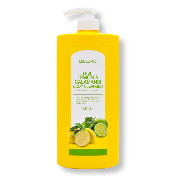 картинка Lebelage Гель для душа с экстрактами лимона и каламанси Fruit Lemon&Calamansi Body Cleanser 1000мл