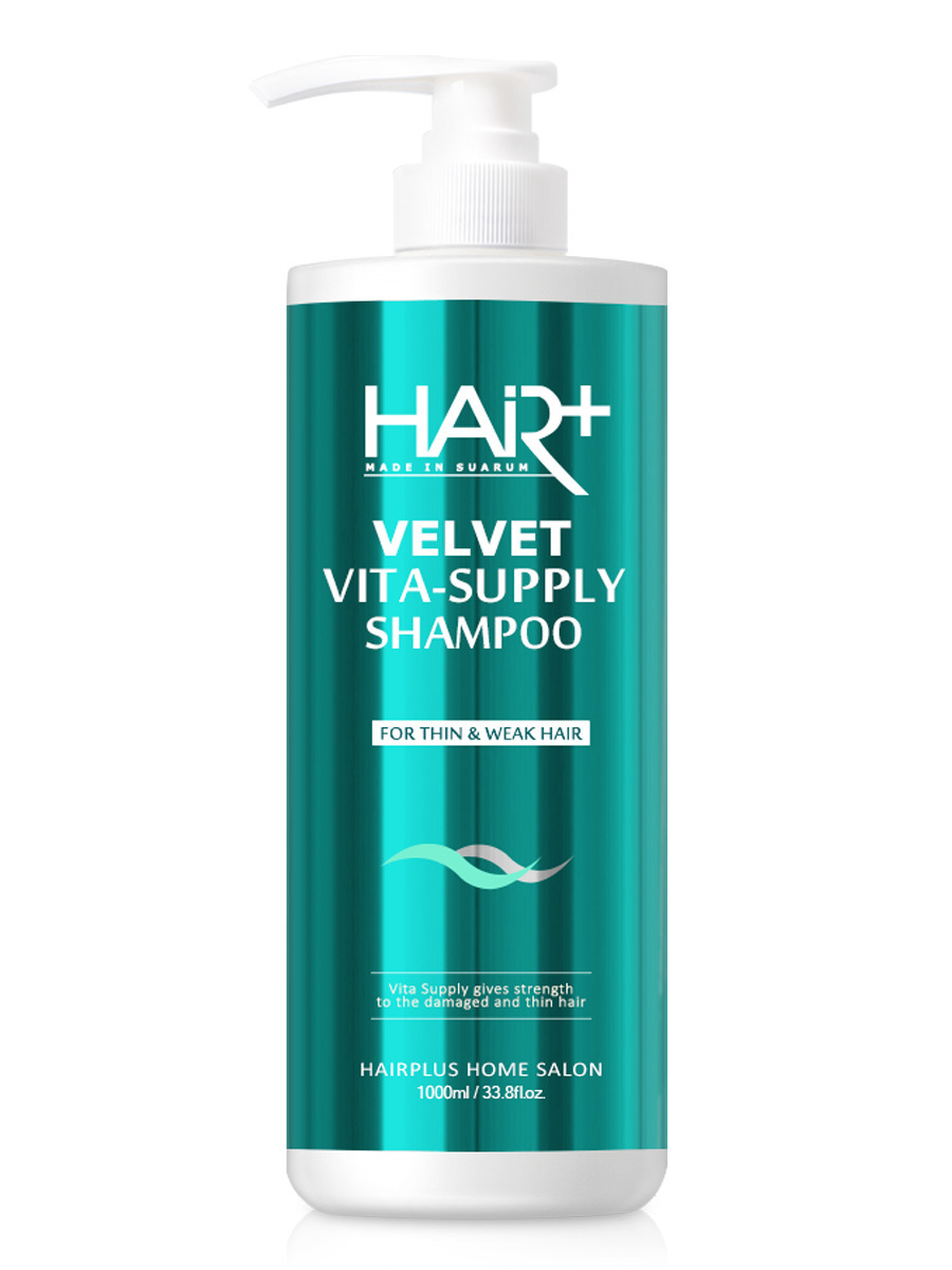 картинка Hair Plus Шампунь для плотности и укрепления волос с витаминами Velvet Vita Supply Shampoo 1000мл