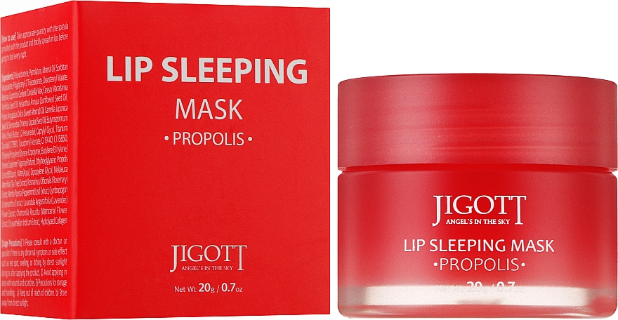 картинка JIGOTT Ночная маска для губ с экстрактом прополиса Lip Sleeping Mask Propolis 20гр