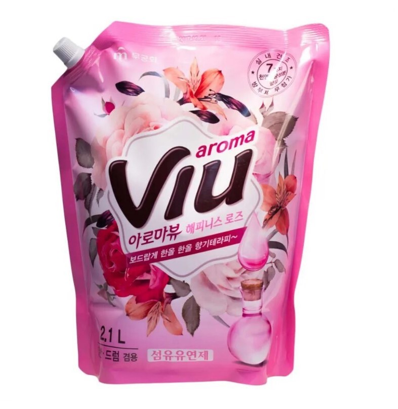 картинка Mukunghwa Кондиционер для белья с ароматом букета роз Aroma Viu La Vie En Rose 2100мл(Смен.блок)