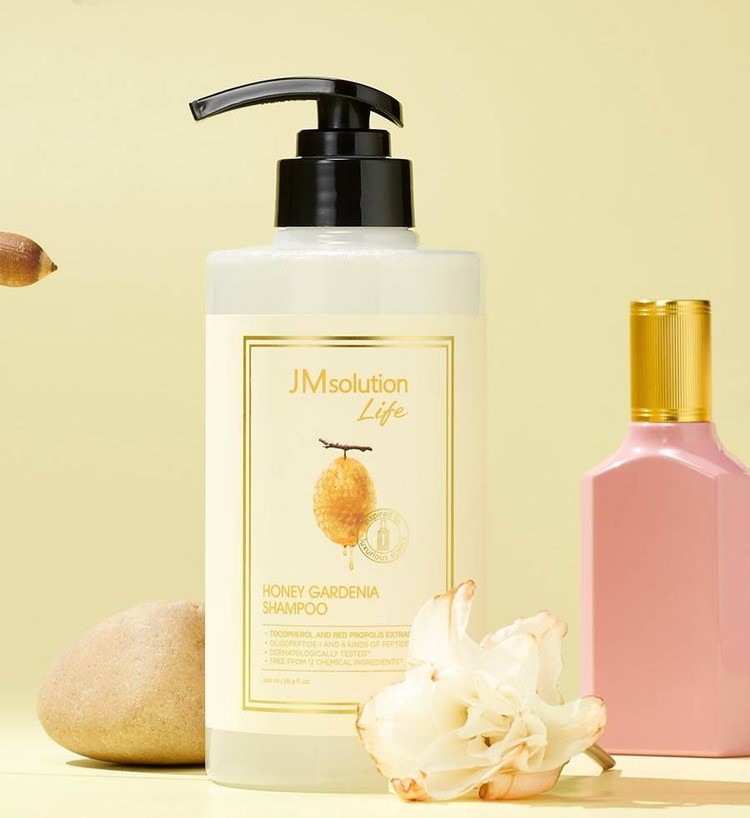 картинка JMsolution Шампунь для поврежденных волос с цветочным ароматом Disney Honey Gardenia Shampoo 500мл-