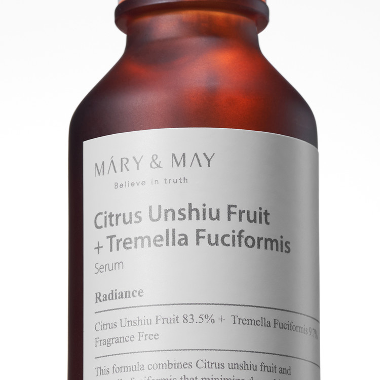картинка Mary&May Сыворотка с экстр.мандарина и гриба Citrus Unshiu Fruit+Tremella Fuciformis Serum 30мл-