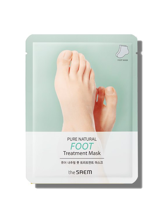 картинка The Saem Маска-носочки для питания и смягчения кожи стоп Pure Natural Foot Treatment Mask 8гр*1пара