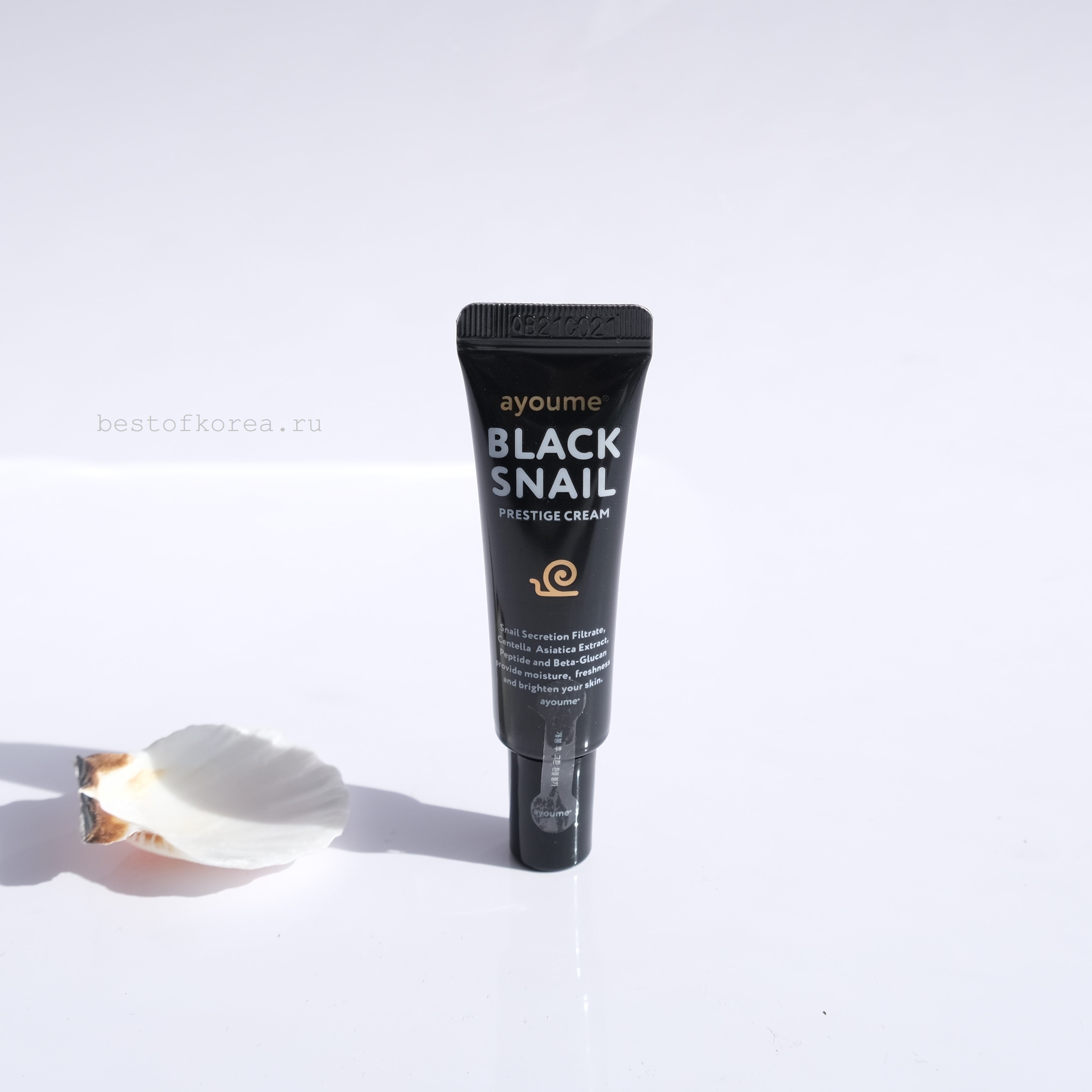 картинка Ayoume Крем для лица с муцином черной улитки 90% Black Snail Prestige Cream 8мл