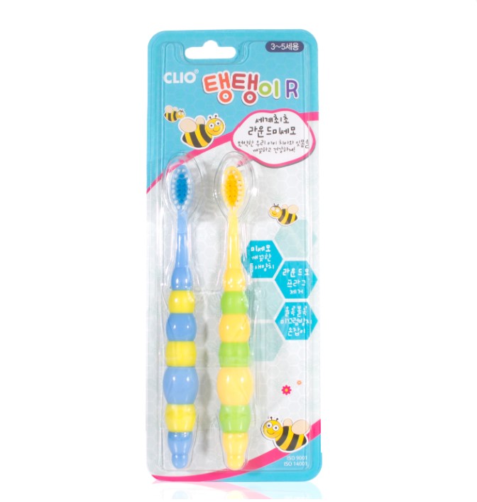 картинка Clio Детская зубная щетка набор 2шт Tangtani Toothbrush (3-5лет)