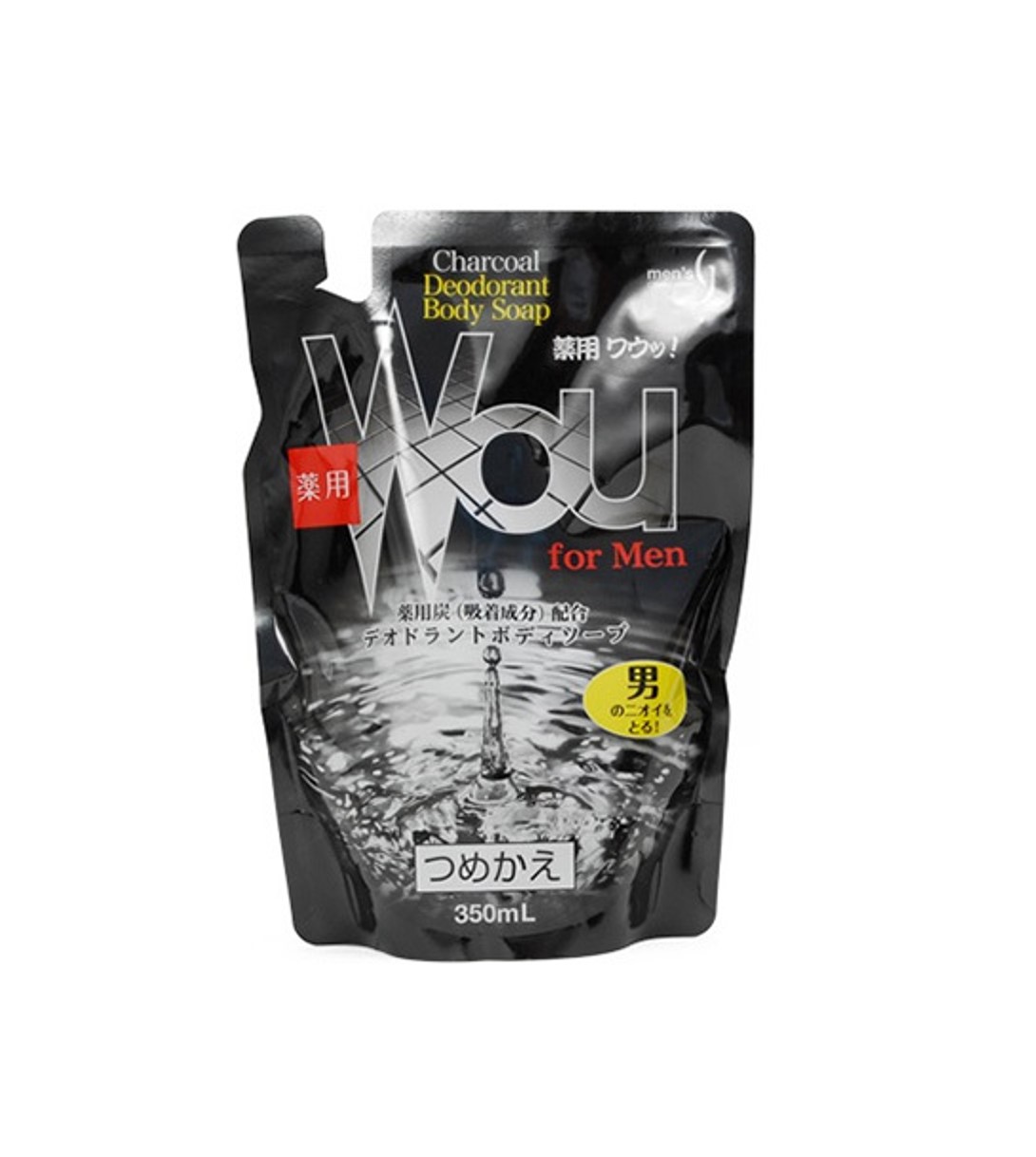 картинка Pharmaact Мужское мыло для тела дезодорирующее с древесным углем Charcoal Deodorant Body Soap 350мл-