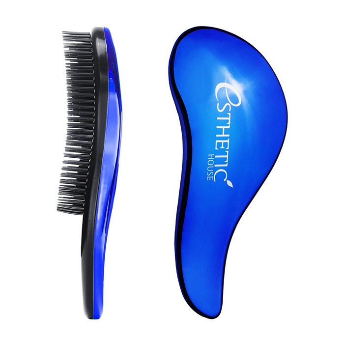 картинка Esthetic House Расческа для волос синяя пластиковая Hair Brush Blue 18см*7см