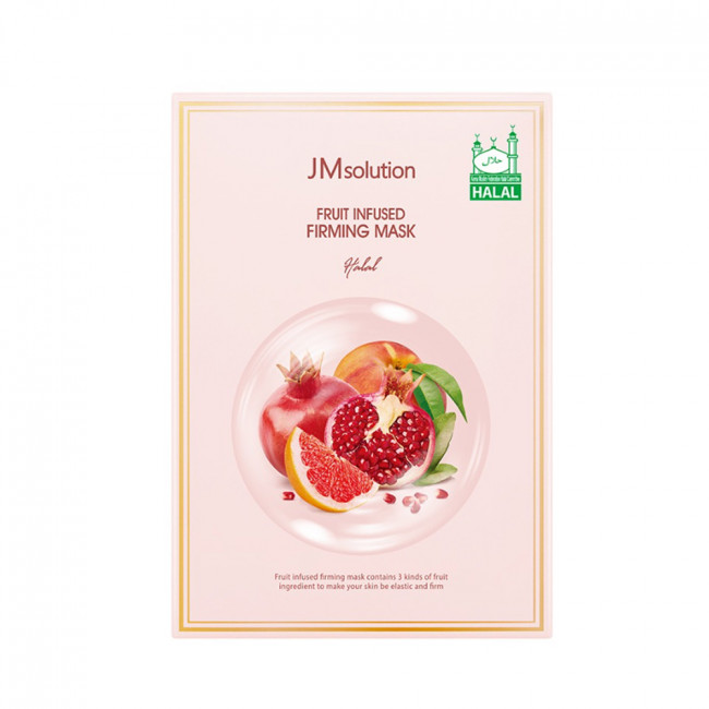 картинка JMsolution Тканевая маска укрепляющая с экстрактами фруктов Fruit Infused Firming Mask Halal 30мл-