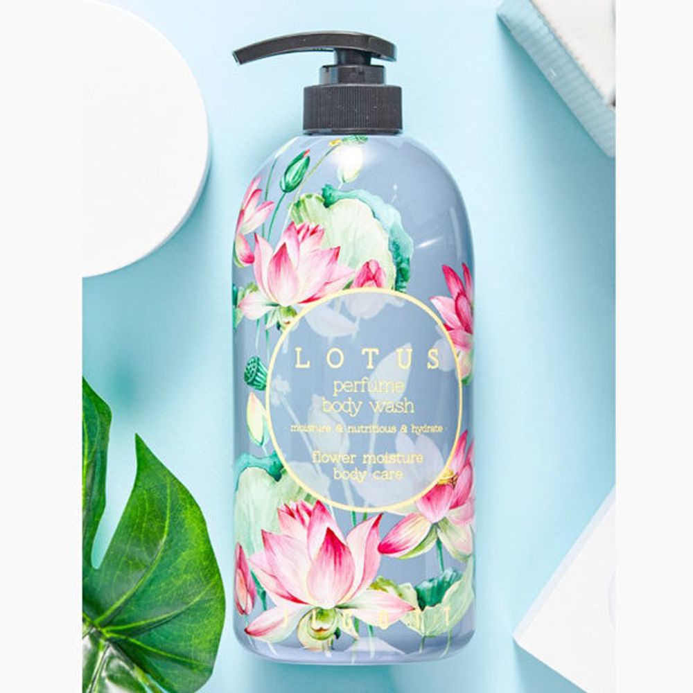 картинка JIGOTT Лосьон для тела увлажняющий с экстрактом лотоса Lotus Perfume Body Lotion 500мл
