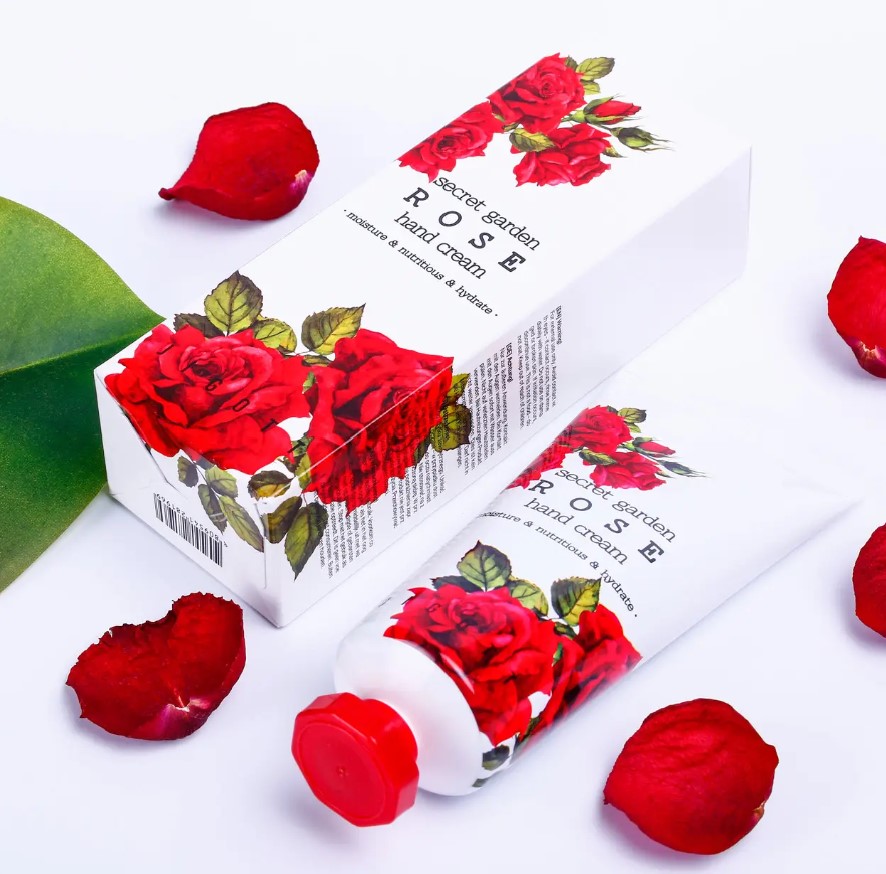 картинка JIGOTT Крем для рук смягчающий с экстрактом розы Secret Garden Rose Hand Cream 100мл