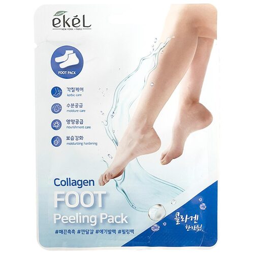 картинка Ekel Пилинг-носочки для кожи стоп с коллагеном Collagen Foot Peeling Pack 40гр 1пара-