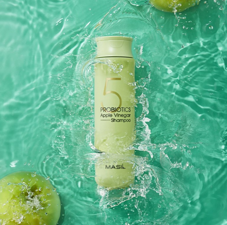 картинка Masil Шампунь для деликатного очищения кожи головы 5 Probiotics Apple Vinegar Shampoo 300мл