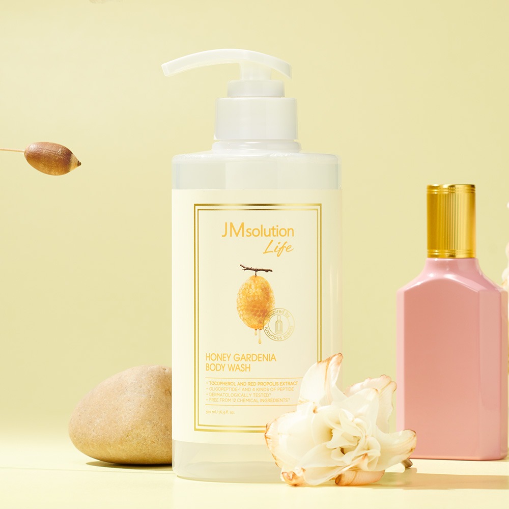 картинка JMsolution Гель для душа с сладковатым цветочным ароматом Life Honey Gardenia Body Wash 500мл-