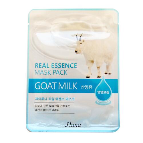 картинка Jluna Тканевая маска питательная с козьим молоком Real Essence Mask Pack Goat Milk 25мл+