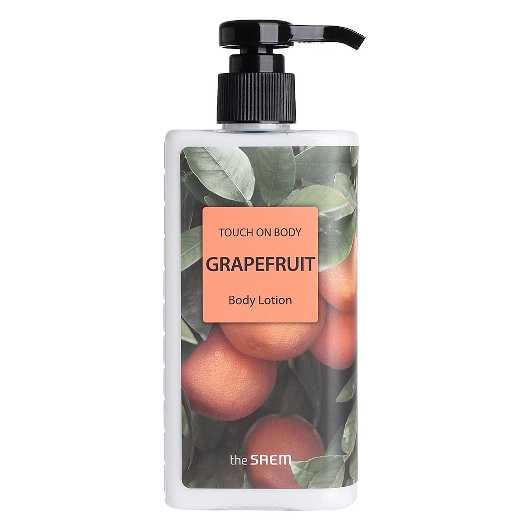 картинка The Saem Лосьон для тела питательный с экстрактом грейпфрута Touch On Body Grapefruit Lotion 300мл