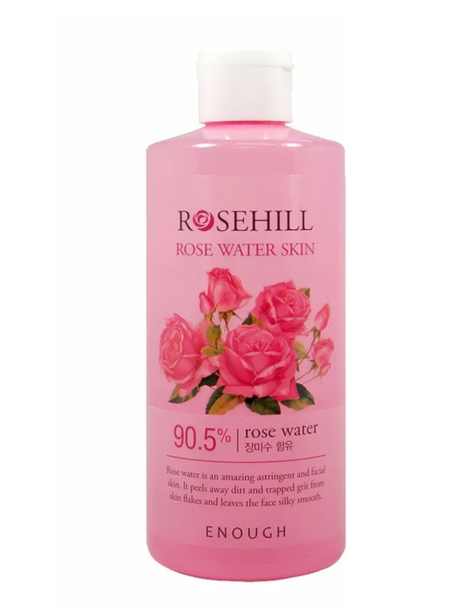 картинка Enough Тонер для сияния и увлажнения лица с розовой водой Rosehill Rose Water Skin 300мл-