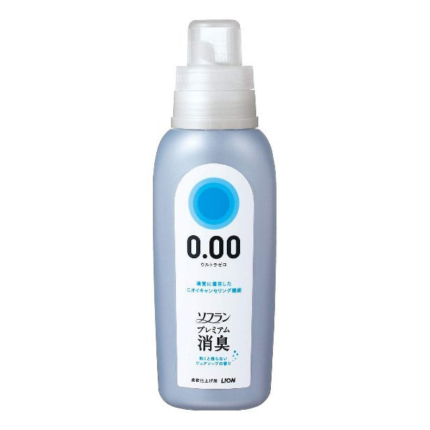 картинка LION Кондиционер для белья аромат кристального мыла Premium Deodorizer Ultra Zero-0.00 530мл