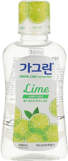 картинка Ciarglin Ополаскиватель для полости рта c ароматом освежающего лайма Dental Care Fresh Lime 100мл-