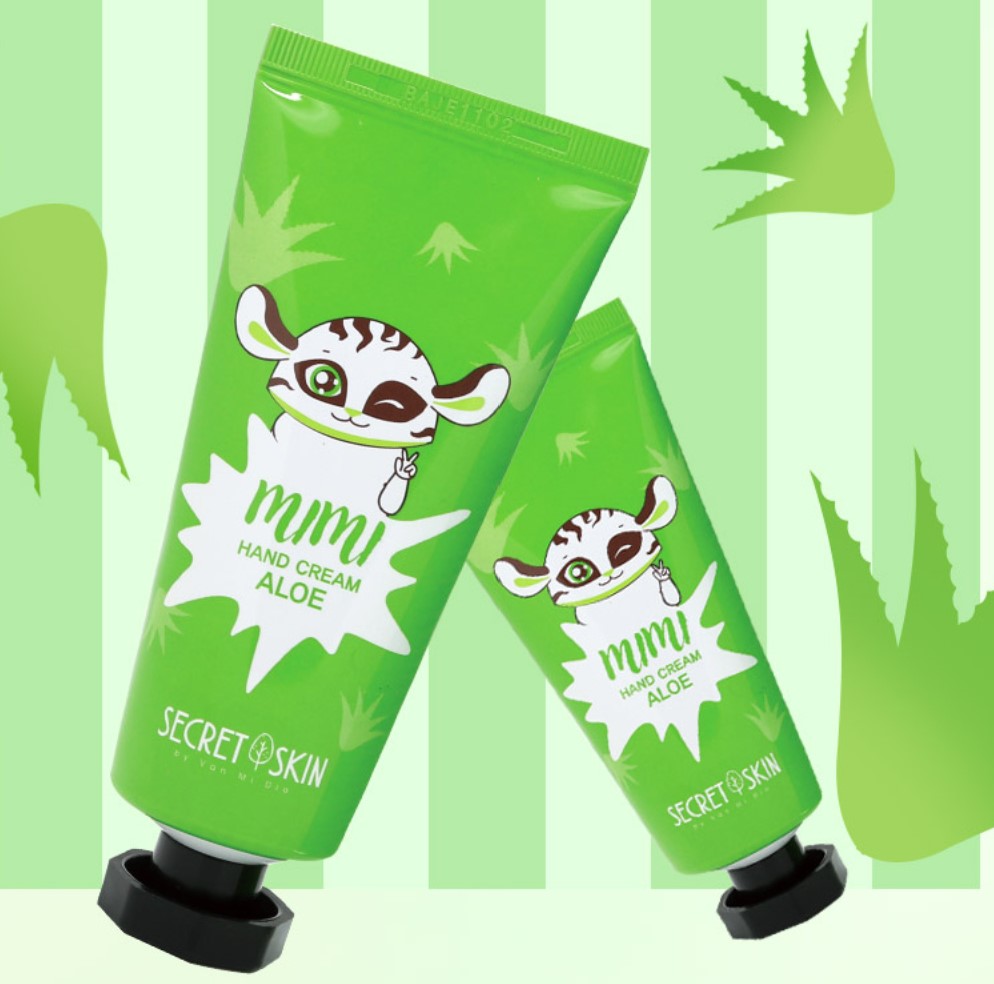 картинка Secret Skin Крем для рук успокаивающий с экстрактом алоэ Mimi Hand Cream Aloe 60мл